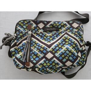 Vera Bradley On the Horizon RFID Double Zip Crossbody Rainforest